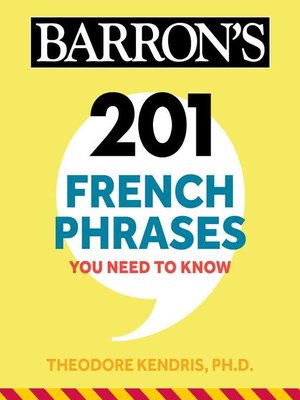 cover image of 201 French Phrases You Need to Know Flashcards